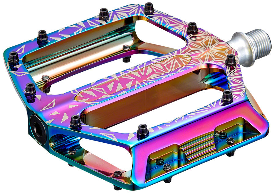 Supacaz Krypto DH Flat Pedals - CNC Alloy Oil Slick