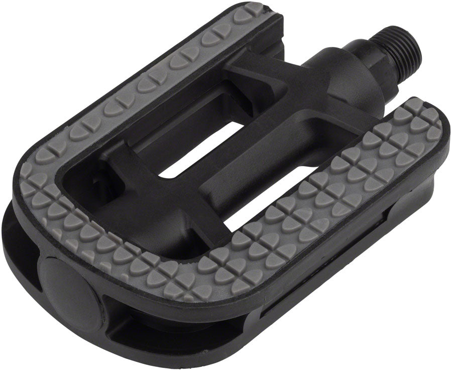 Pedales Dimension City - Plataforma de plástico de 9/16" Gris/Negro