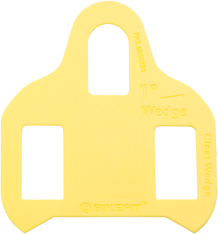 BikeFit Cleat Wedge - Look/Shimano Compatible 3-Hole 1 Degree 8-Pack