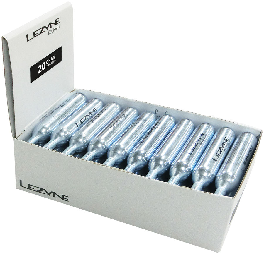 Caja de presentación de 30 cartuchos de CO2 Lezyne de 20 g