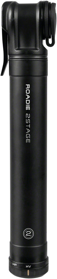 Minibomba Topeak Roadie de 2 etapas y 160 psi, color negro