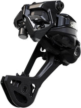 Desviador trasero inalámbrico Shimano Deore XT RD-M8250-SGS Di2 de 12 velocidades, caja larga, Shadow ES, negro/gris