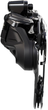 Desviador trasero inalámbrico Shimano Deore XT RD-M8250-SGS Di2 de 12 velocidades, caja larga, Shadow ES, negro/gris