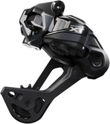 Desviador trasero inalámbrico Shimano Deore XT RD-M8250-SGS Di2 de 12 velocidades, caja larga, Shadow ES, negro/gris