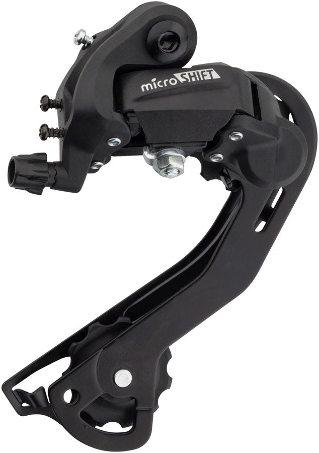 Desviador trasero microSHIFT M21 - 67 velocidades, jaula larga, negro