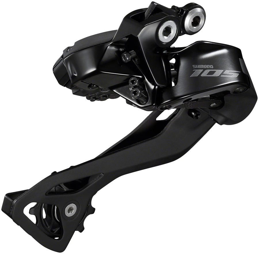 Desviador trasero Shimano 105 RD-R7150E Di2 de 12 velocidades para 2x12 velocidades de montaje directo, negro