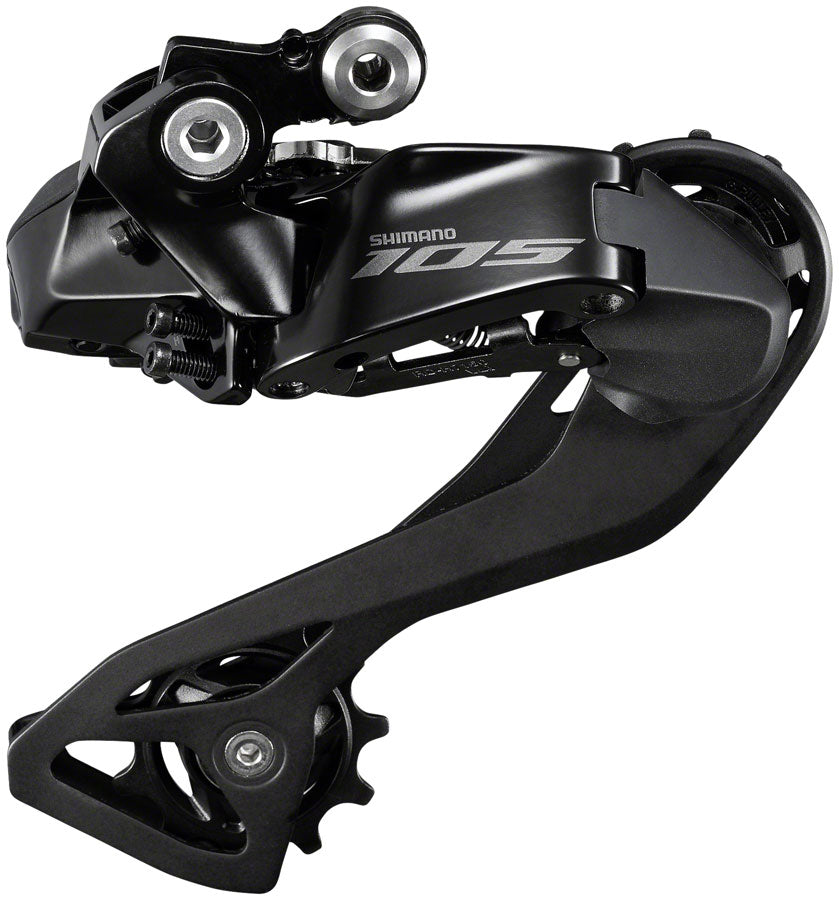 Desviador trasero Shimano 105 RD-R7150E Di2 de 12 velocidades para 2x12 velocidades de montaje directo, negro