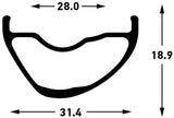 Stans Arch MK4 Rim - 27.5 Disc Black 28H