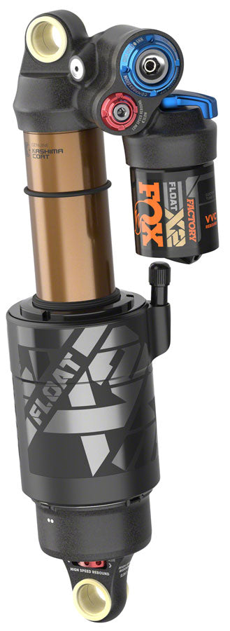 Amortiguador trasero FOX FLOAT X2 Factory - Métrico 230 x 57,5 ​​mm Palanca de 2 posiciones Kashima Coat