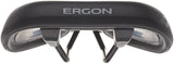 Sillín Ergon ST Gel - Negro cromoly para mujer, talla pequeña/mediana