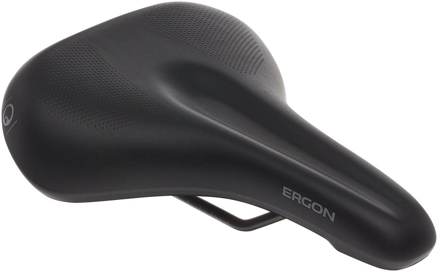 Sillín Ergon ST Gel - Negro cromoly para mujer, talla pequeña/mediana