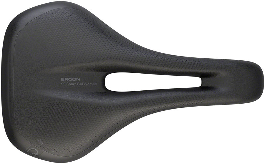 Sillín Ergon SF Sport Gel - Negro cromoly para mujer, talla pequeña/mediana
