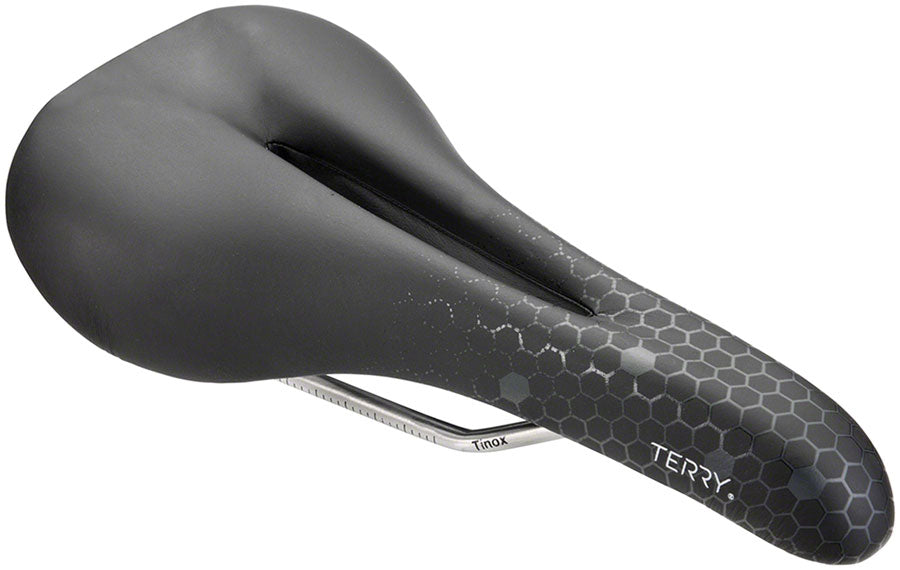 Sillín Terry Fly Ti Gel - Titanio negro/gris para hombre