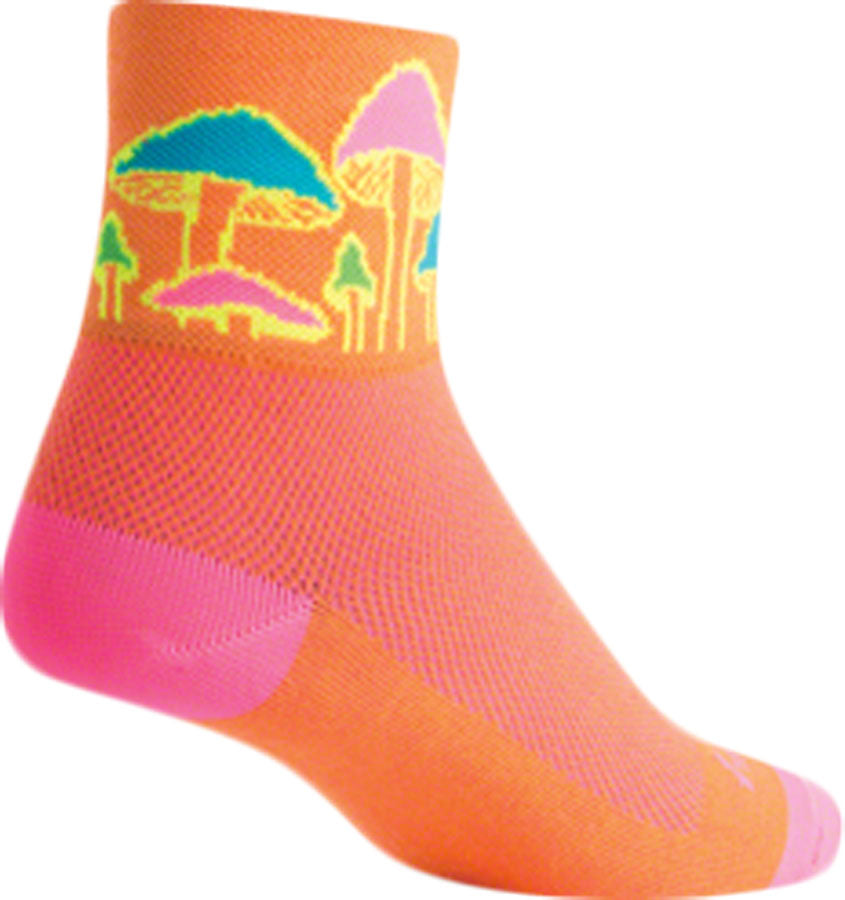 Calcetines clásicos SockGuy Trippin - Naranja, 7,6 cm, talla pequeña/mediana