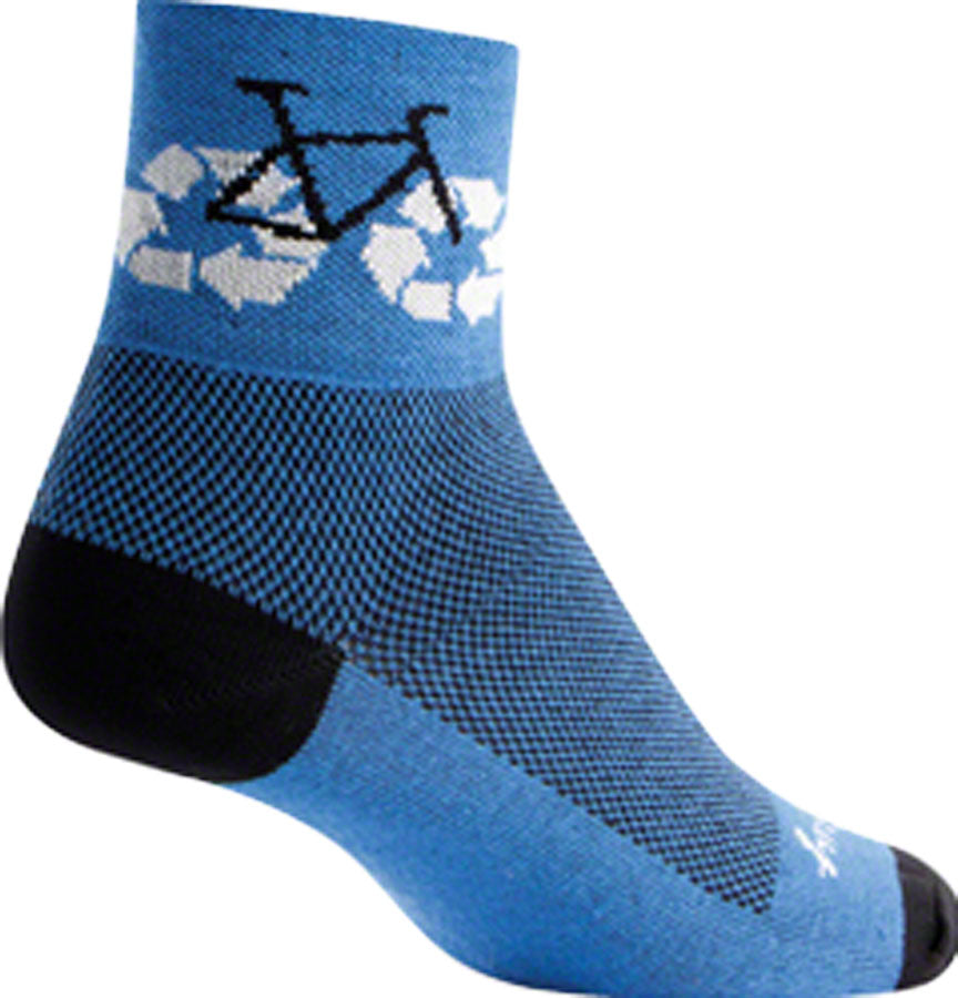 Calcetines reciclados clásicos SockGuy - 3" Azules Talla L/XL