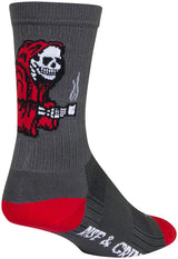 Calcetines SockGuy SGX Rise and Grind - Gris, 15 cm, talla L/XL