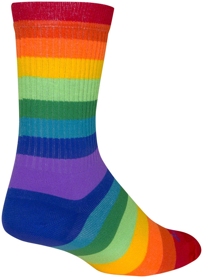 Calcetines fabulosos SockGuy Crew - Arcoíris de 15 cm (talla pequeña/mediana)
