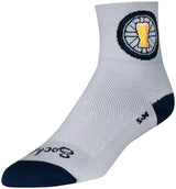 Calcetines clásicos Destiny de SockGuy - Grises, 7,6 cm, talla L/XL