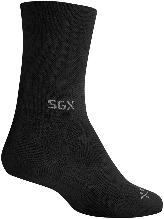 Calcetines SockGuy SGX Raceday - 12,7 cm, negros, talla L/XL