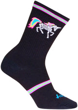 SockGuy Dark Magic Crew Socks - 6" Black/Multi Small/Medium