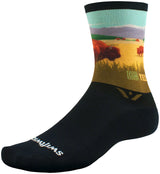 Calcetines Swiftwick Vision Impression National Park - 6" YLWstAnkle Bisonte mediano