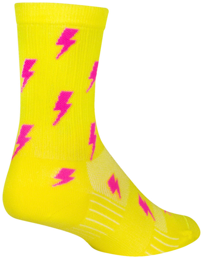 Calcetines SockGuy SGX Lit - 6" Amarillo Talla pequeña/mediana