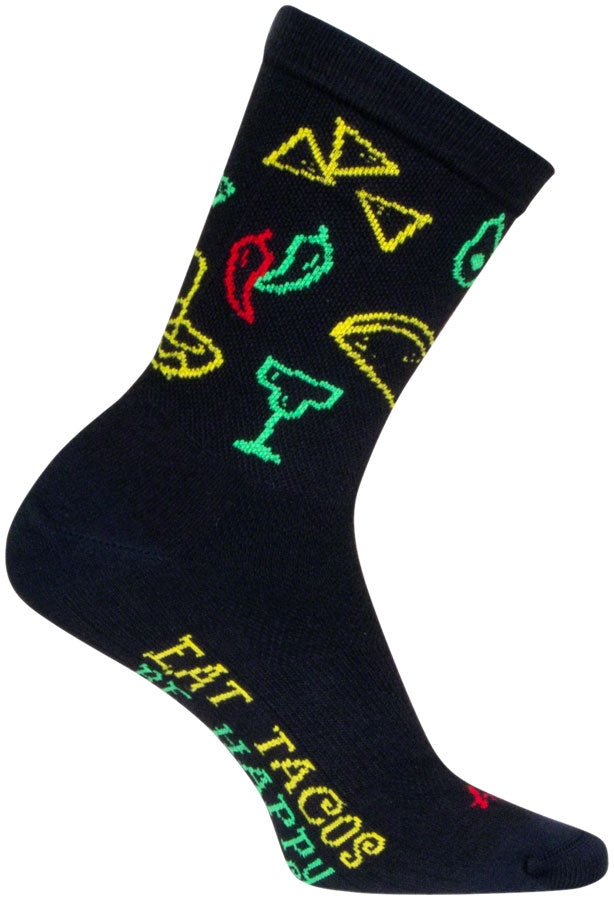 Calcetines deportivos Taco Life de SockGuy - 15 cm (grande/extragrande)