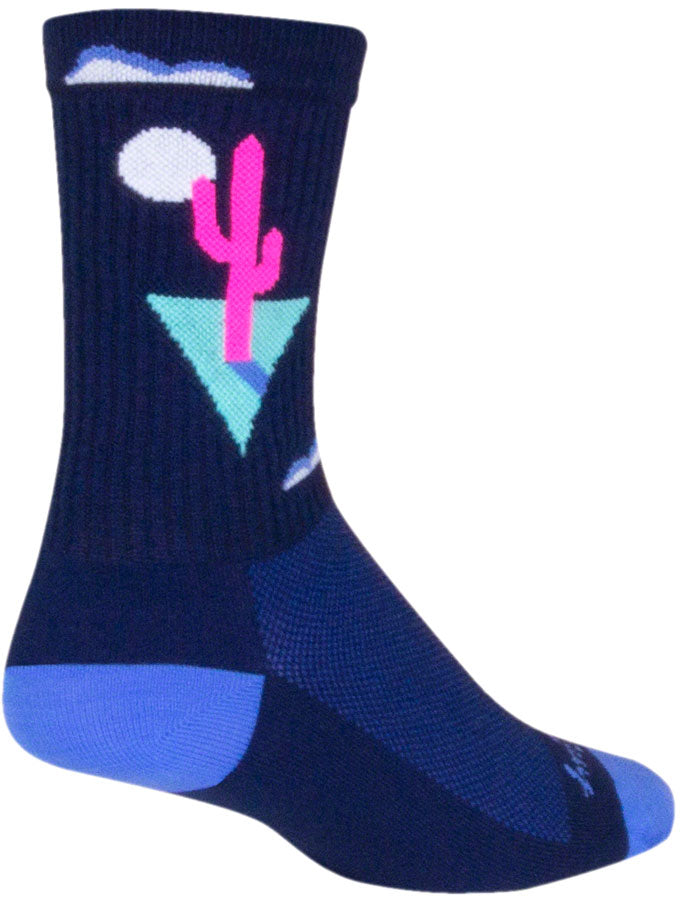 Calcetines deportivos SockGuy Cactal - 15 cm, azul, talla pequeña/mediana