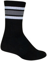 SockGuy SGX Throwback Socks - 6" Black Small/Medium