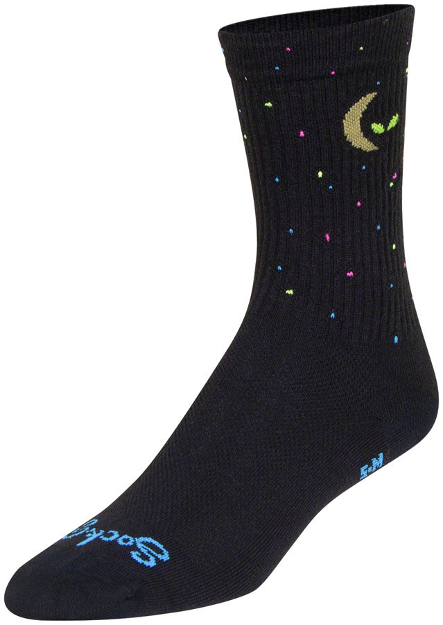 Calcetines Lunalien de SockGuy Crew - Talla pequeña/mediana (6")