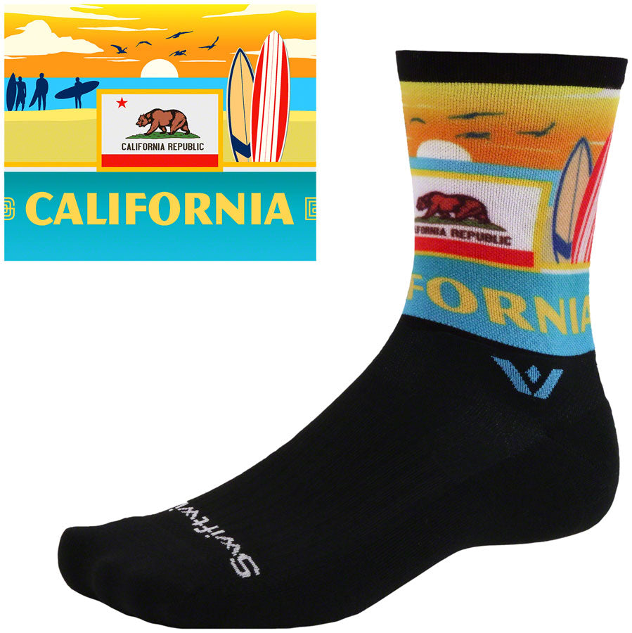 Calcetines Swiftwick Vision Impression National Park - Talla extra grande (California)
