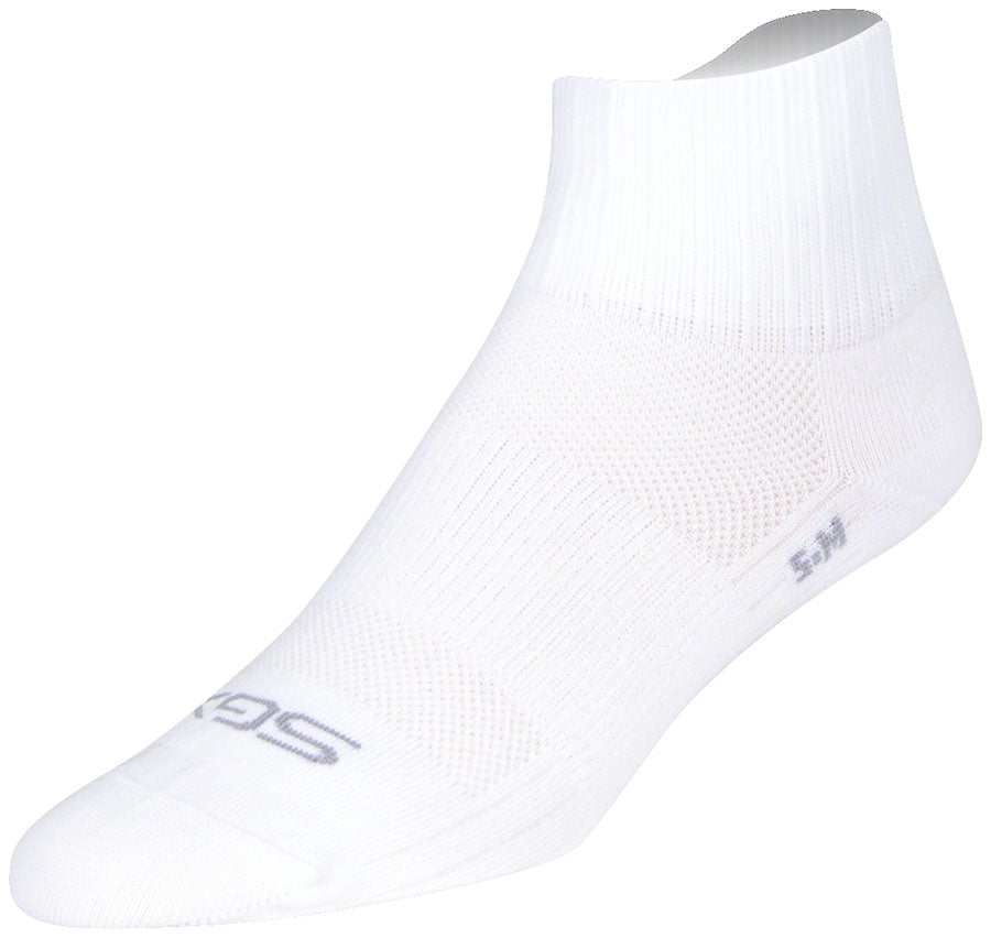 SockGuy SGX White Socks - 2.5" Small/Medium