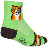 SockGuy Classic Cat Buzz Socks - 3" Large/X-Large