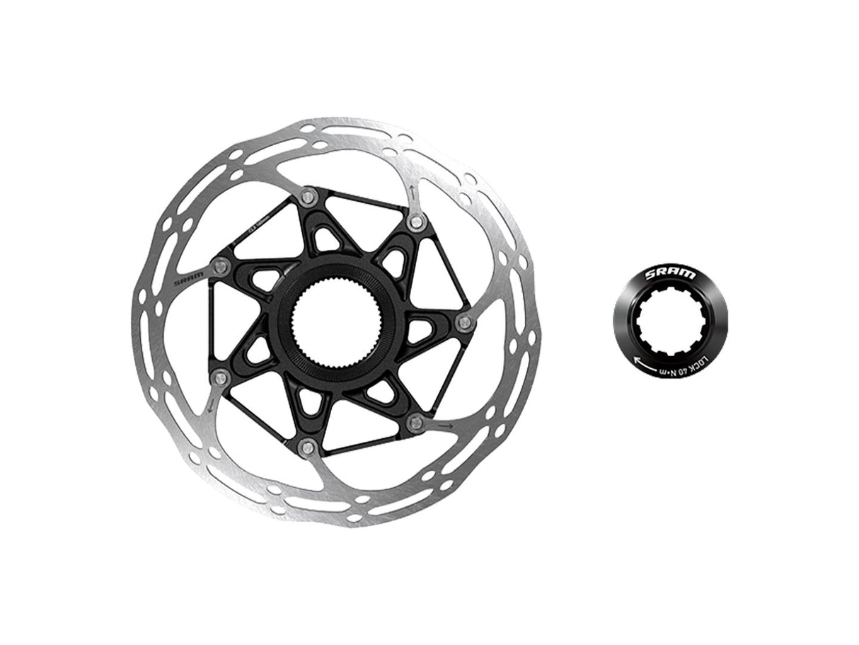 SRAM CenterLine X Disc Brake Rotor - 140mm Center Lock 1.85mm Includes Internal Tooled Lockring