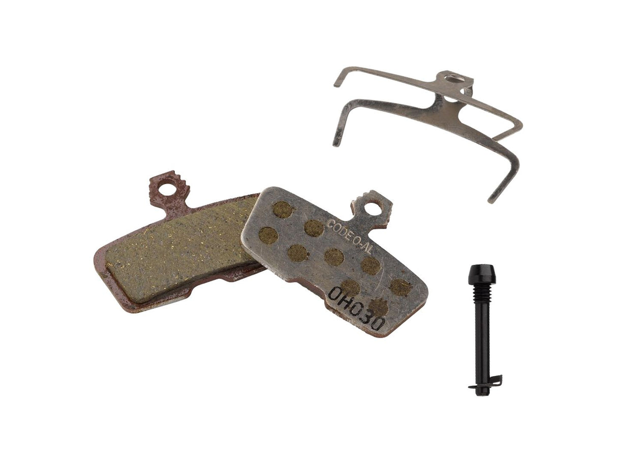 Pastillas de freno de disco SRAM - Compuesto orgánico con respaldo de aluminio, silenciosas y ligeras para Code/Code R/Code RSC/Guide RE
