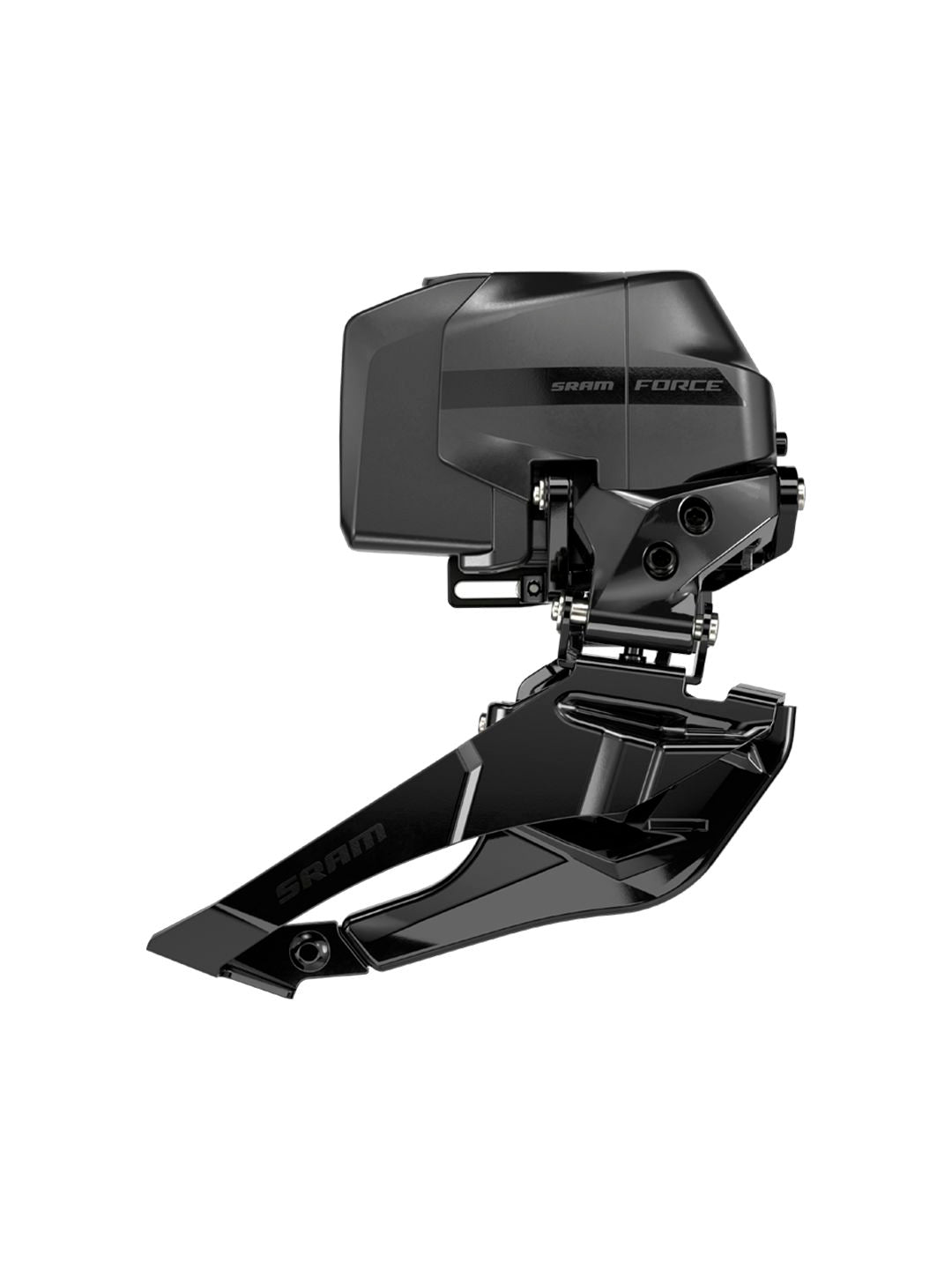 Desviador delantero SRAM Force AXS eTap - 2x12 velocidades, conexión soldada, batería no incluida, gris iridiscente D2