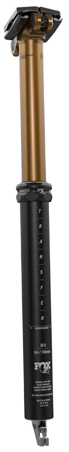 FOX Transfer Factory Dropper Seatpost - 31.6 125 mm Internal Routing Kashima Coat Upper