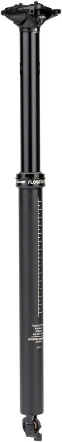 Tija de sillín telescópica ajustable Full Speed ​​Ahead Flowtron - 30,9 x 175 mm, color negro