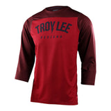 Ruckus 3/4 Jersey Camber Oxblood