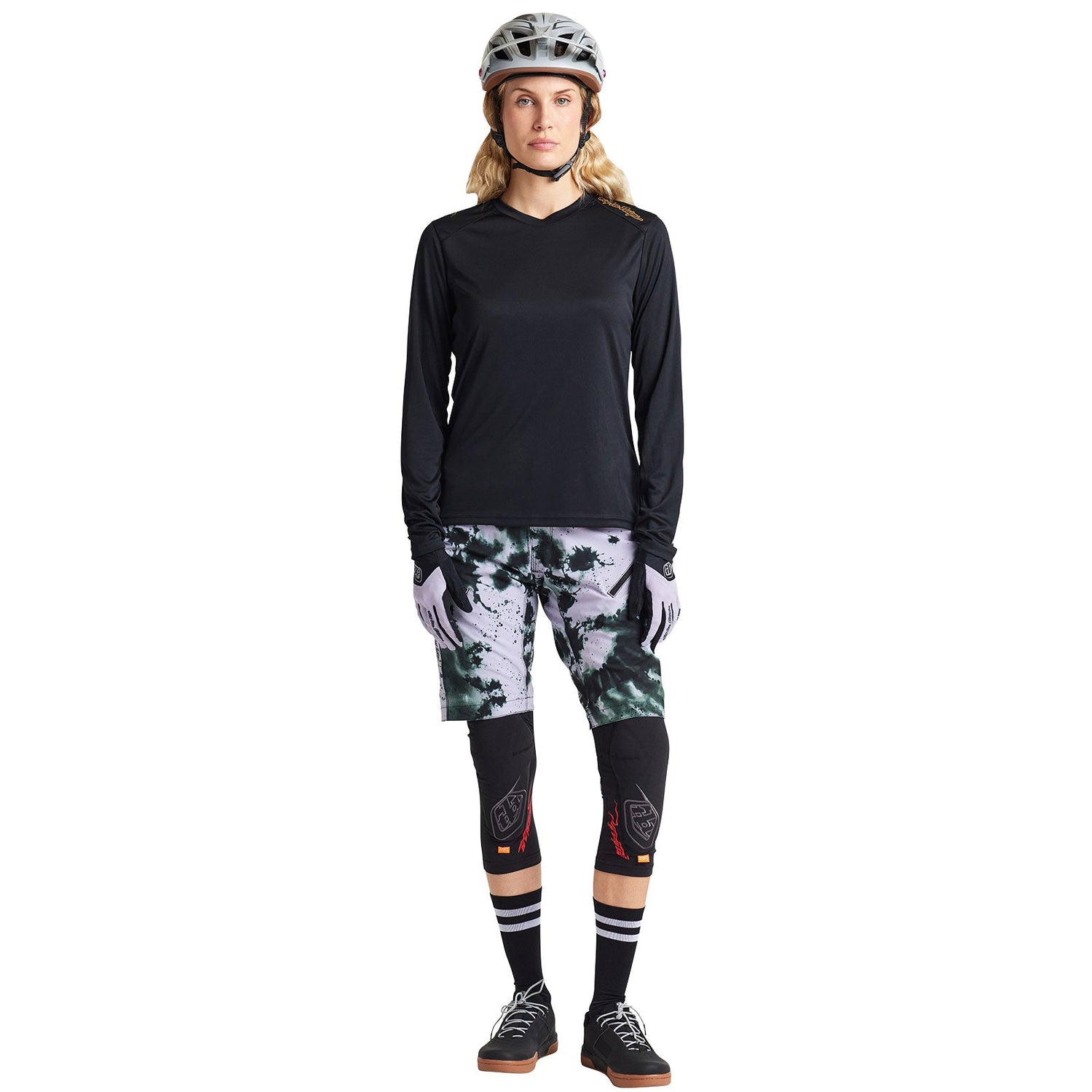Womens Lilium LS Jersey Solid Black
