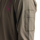 Ruckus Long Sleeve Ride Tee Fangs Olive