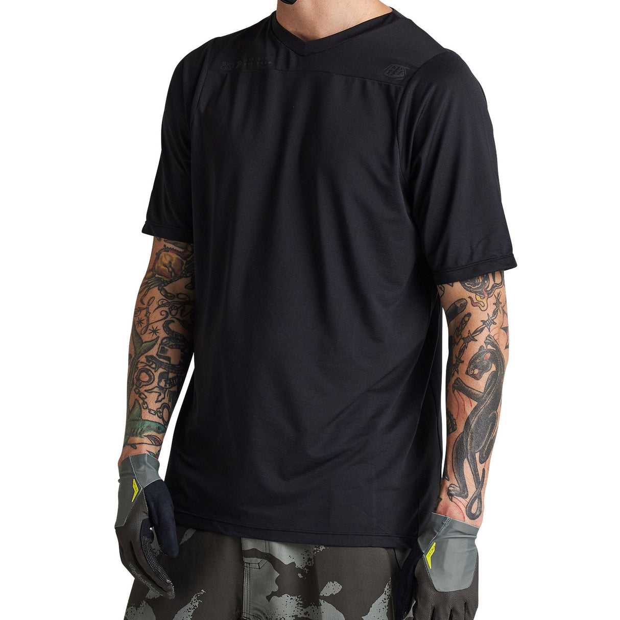 Skyline Short Sleeve Jersey Mono Black