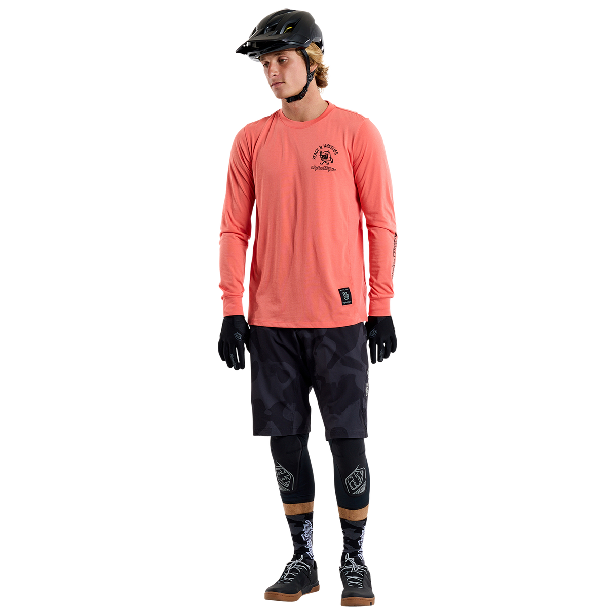 Skyline Long Sleeve Ride Tee P&W Melon