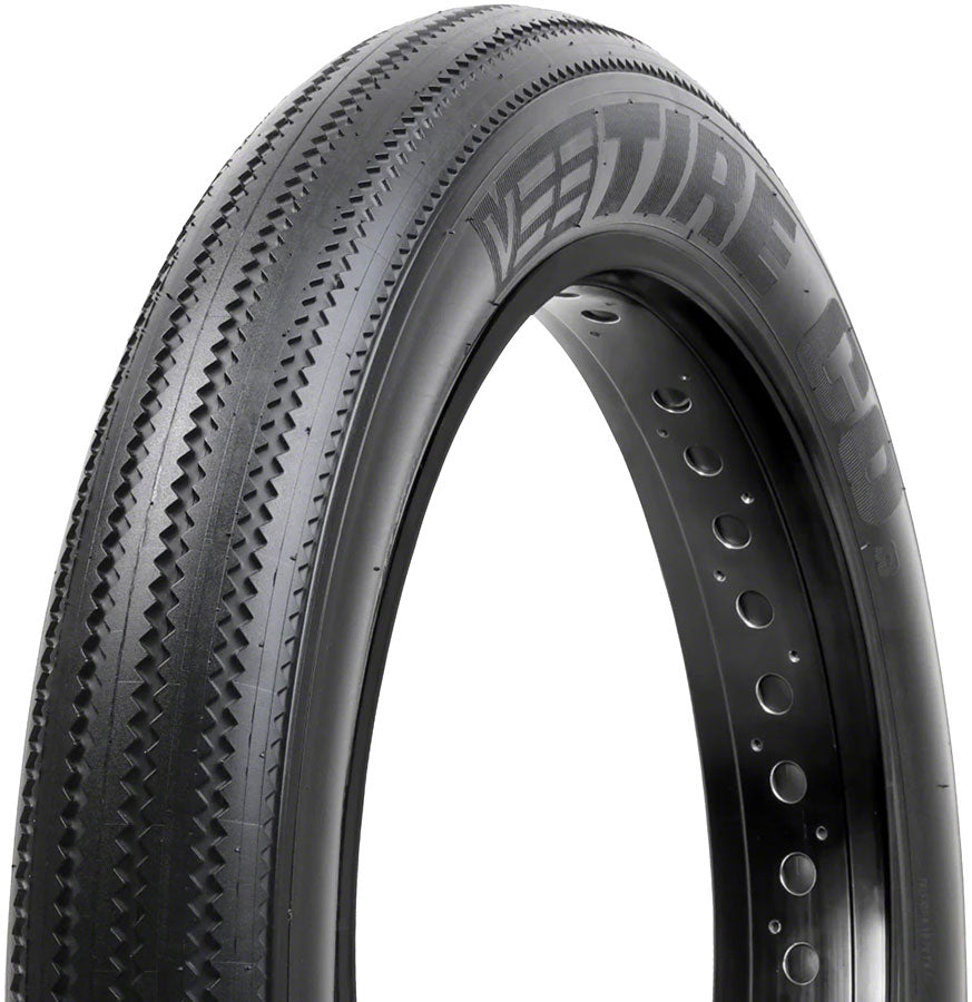 Vee Tire Co. Zigzag Tire - 20 x 4.0 Clincher Wire BLK Endurance Override E-Bike R-50