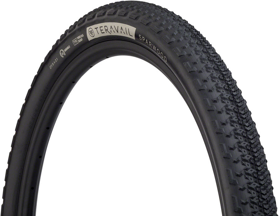 Neumático Teravail Sparwood - 27,5 x 2,1 sin cámara, plegable, negro, ligero, flexible, compuesto rápido