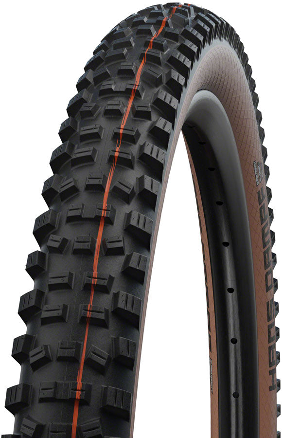 Neumático Schwalbe Hans Dampf - 27,5 x 2,6 Tubeless Plegable Negro/Bronce Evolution Line Super Trail Addix Soft
