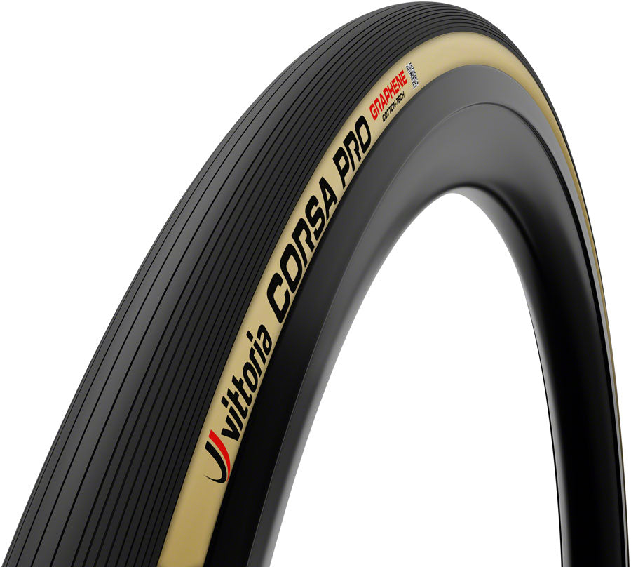 Neumático Vittoria Corsa Pro - 700 x 28 Tubular Plegable Negro/Para G2.0