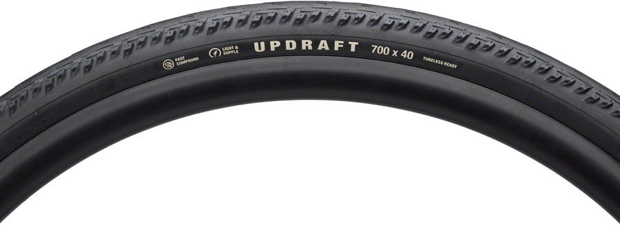 Neumático Teravail Updraft - 700 x 40 Tubeless plegable BLK compuesto rápido y duradero