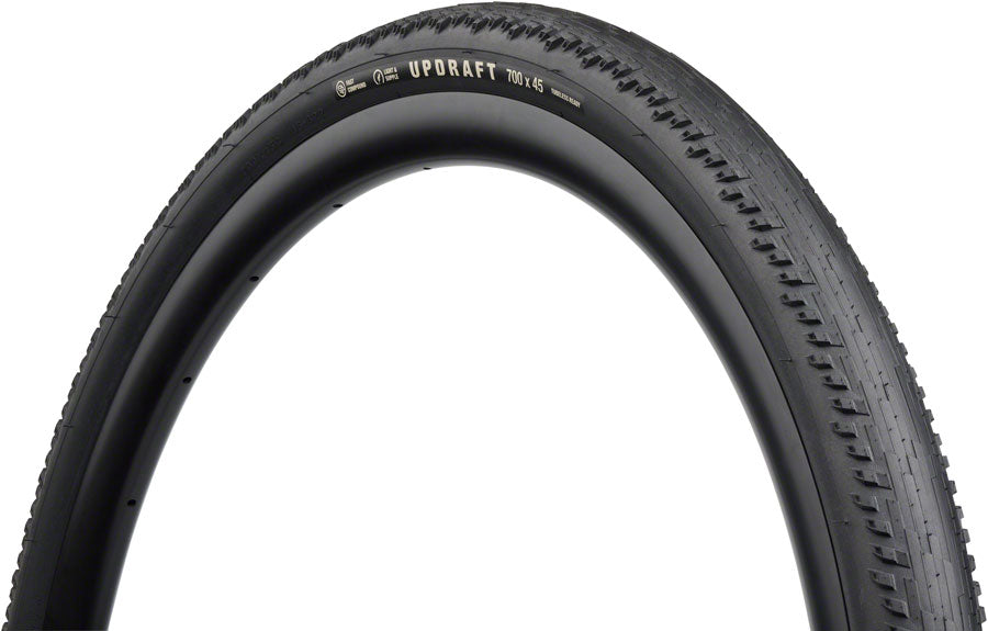 Neumático Teravail Updraft - 700 x 45 Tubeless Plegable Negro Compuesto Rápido y Duradero