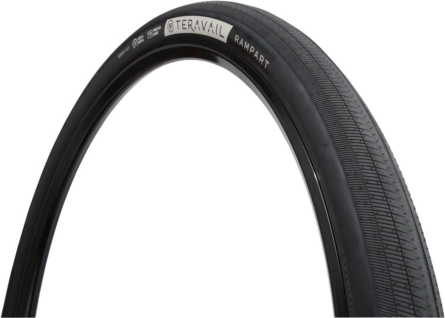 Neumático Teravail Rampart - 650b x 47 sin cámara, plegable, negro, ligero y flexible